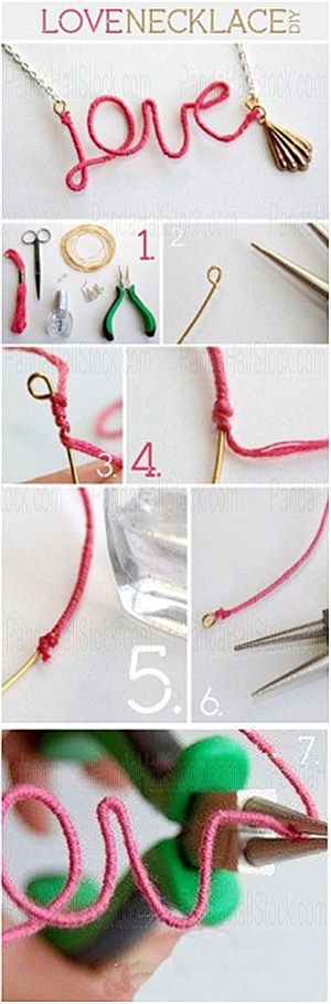 How to make a name necklace steps